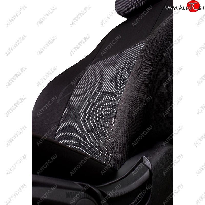 7 699 р. Чехлы для сидений Lord Autofashion Дублин (жаккард, спинка и сиденье 60/40+подлокотник, 3 Г-образных подголовника)  KIA Ceed  2 JD (2012-2018) дорестайлинг универсал, дорестайлинг, хэтчбэк, рестайлинг универсал, рестайлинг, хэтчбэк (Черный, вставка Ёж Белый)  с доставкой в г. Вологда