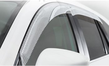 2 159 р. Дефлектора окон CA-Plastic  KIA Ceed  2 JD (2012-2018) дорестайлинг универсал, рестайлинг универсал (Серия Art белая, Без хром молдинга)  с доставкой в г. Вологда. Увеличить фотографию 2