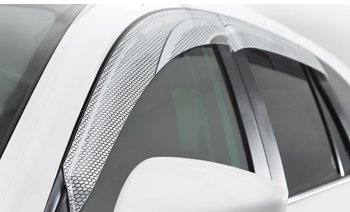 2 159 р. Дефлектора окон CA-Plastic  KIA Ceed  2 JD (2012-2018) дорестайлинг универсал, рестайлинг универсал (Серия Art серебро, Без хром молдинга)  с доставкой в г. Вологда. Увеличить фотографию 2