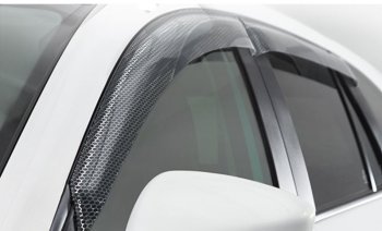 2 159 р. Дефлектора окон CA-Plastic  KIA Ceed  2 JD (2012-2018) дорестайлинг универсал, рестайлинг универсал (Серия Art графит, Без хром молдинга)  с доставкой в г. Вологда. Увеличить фотографию 2