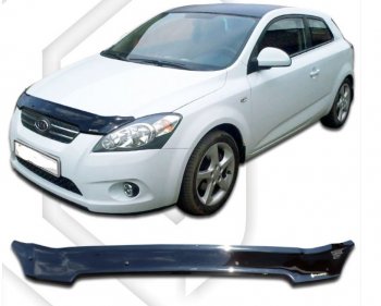 Дефлектор капота CA-Plastiс KIA Ceed  1 ED (2006-2010) дорестайлинг универсал, дорестайлинг, хэтчбэк 5 дв.