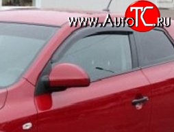 999 р. Комплект дефлекторов окон (ветровиков) 4 шт. (хетчбек, 3 дв.) Russtal KIA Ceed 1 ED дорестайлинг, хэтчбэк 5 дв. (2006-2010)  с доставкой в г. Вологда