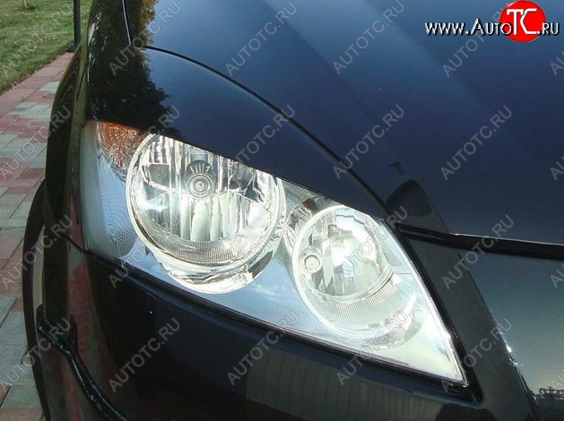 1 649 р. Реснички на фары CT v2 KIA Ceed 1 ED дорестайлинг, хэтчбэк 5 дв. (2006-2010) (Неокрашенные)  с доставкой в г. Вологда