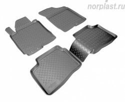 Комплект ковриков в салон Norplast Unidec KIA Ceed 1 ED рестайлинг, хэтчбэк 5 дв. (2010-2012) (Цвет: черный)
