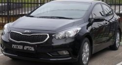 1 309 р. Реснички на фары RA KIA Cerato 3 YD дорестайлинг седан (2013-2016) (Неокрашенные)  с доставкой в г. Вологда. Увеличить фотографию 4