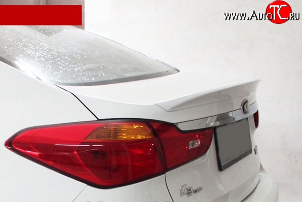 2 149 р. Лип спойлер K3 KIA Cerato 3 YD дорестайлинг седан (2013-2016) (Неокрашенный)  с доставкой в г. Вологда