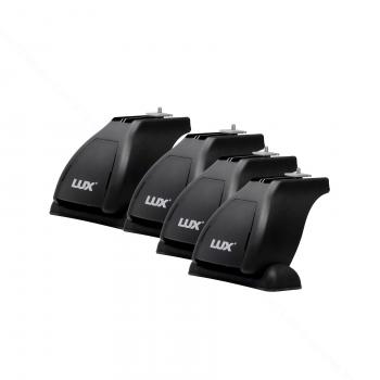 14 789 р. Багажник на крышу без рейлингов в сборе LUX1  KIA Cerato  3 YD (2013-2019) дорестайлинг седан, рестайлинг седан (поперечины аэро-трэвэл 130 см (цвет черный))  с доставкой в г. Вологда. Увеличить фотографию 3