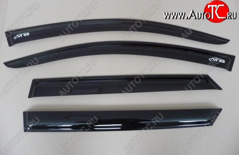 1 199 р. Комплект дефлекторов окон (ветровиков) 4 шт. Russtal KIA Cerato 2 TD седан (2008-2013)  с доставкой в г. Вологда