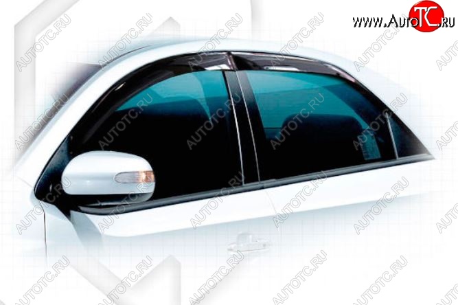 1 989 р. Дефлектора окон CA-Plastiс KIA Cerato 2 TD седан (2008-2013) (Classic полупрозрачный, Без хром.молдинга)  с доставкой в г. Вологда