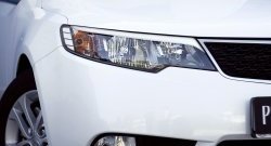 729 р. Реснички на фары RA  KIA Cerato  2 TD (2008-2013) седан (Поверхность глянец (под окраску), Неокрашенные)  с доставкой в г. Вологда. Увеличить фотографию 5