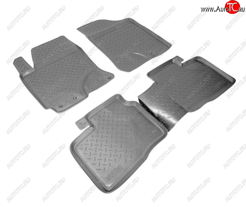 2 359 р. Комплект ковриков в салон Norplast KIA Cerato 2 TD седан (2008-2013) (Цвет: черный)  с доставкой в г. Вологда