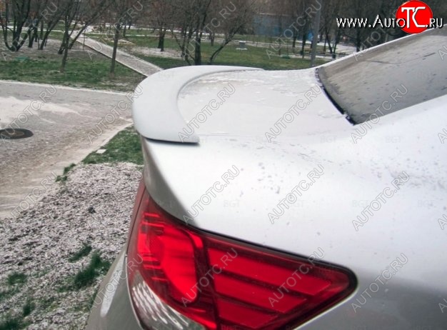 4 949 р. Лип спойлер Lip KIA Cerato 1 LD хэтчбэк (2004-2007) (Неокрашенный)  с доставкой в г. Вологда