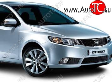 3 999 р. Правое крыло SAT (Тайвань) KIA Forte седан (2008-2013) (Неокрашенное)  с доставкой в г. Вологда