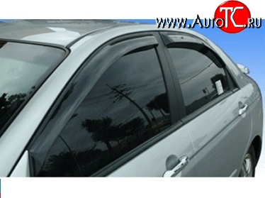 611 р. Дефлекторы окон (ветровики) Novline 4 шт KIA Cerato 2 TD седан (2008-2013)  с доставкой в г. Вологда
