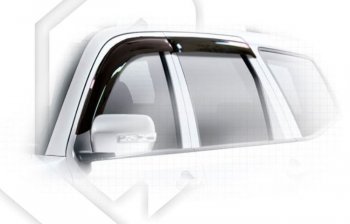 Дефлектора окон CA-Plastiс KIA Mohave  HM (2008-2020) дорестайлинг, рестайлинг (Classic полупрозрачный, Без хром.молдинга)