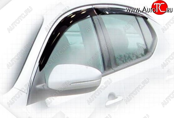 2 199 р. Дефлектора окон CA-Plastiс KIA Optima 3 TF дорестайлинг седан (2010-2013) (Classic полупрозрачный, Без хром.молдинга)  с доставкой в г. Вологда