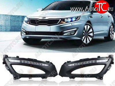 21 599 р. Дневные ходовые огни СТ KIA Optima 3 TF дорестайлинг седан (2010-2013)  с доставкой в г. Вологда
