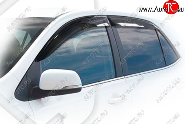 1 999 р. Дефлектора окон CA-Plastiс KIA Picanto 3 JA хэтчбэк 5 дв. дорестайлинг (2017-2021) (Classic полупрозрачный, Без хром.молдинга)  с доставкой в г. Вологда