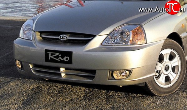 12 349 р. Передний бампер TYG KIA Rio 1 DC (2002-2005) рестайлинг седан, рестайлинг универсал (Неокрашенный) с доставкой в г. Вологда Увеличить фотографию 1 12 349 р. Передний бампер TYG KIA Rio 1 DC (2002-2005) рестайлинг седан, рестайлинг универсал (Неокрашенный) с доставкой в г. Вологда