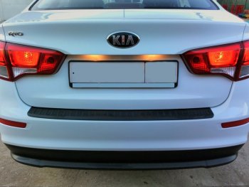 1 089 р. Накладка защитная на задний бампер Yuago KIA Rio 3 QB рестайлинг седан (2015-2017)  с доставкой в г. Вологда. Увеличить фотографию 2