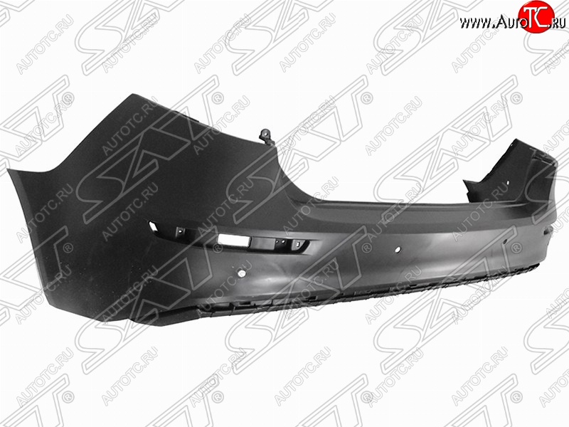 2 899 р. Бампер задний SAT (под молдинг)  KIA Rio  3 QB (2015-2017) рестайлинг седан (Неокрашенный)  с доставкой в г. Вологда
