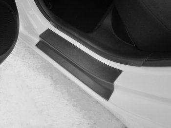 1 329 р. Пороги накладки дверей Petroil Tuning KIA Rio 3 QB рестайлинг седан (2015-2017)  с доставкой в г. Вологда. Увеличить фотографию 4