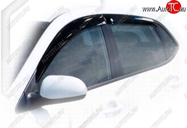 2 099 р. Дефлектора окон CA-Plastiс KIA Rio 3 QB хэтчбек 5 дв. рестайлинг (2015-2017) (Classic полупрозрачный, Без хром.молдинга)  с доставкой в г. Вологда