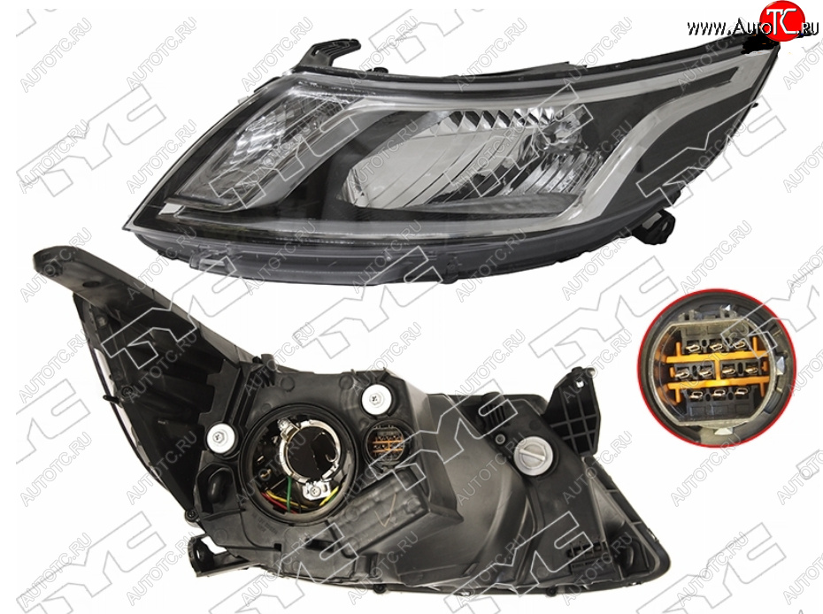 10 899 р. Фара KIA RIO 10-14 LH TYC 20-E368-05-9B, 20e368059b KIA Rio 3 QB дорестайлинг седан (2011-2015)  с доставкой в г. Вологда