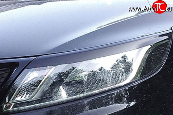 439 р. Реснички на фары M-VRS KIA Rio 3 QB дорестайлинг седан (2011-2015) (Неокрашенные)  с доставкой в г. Вологда