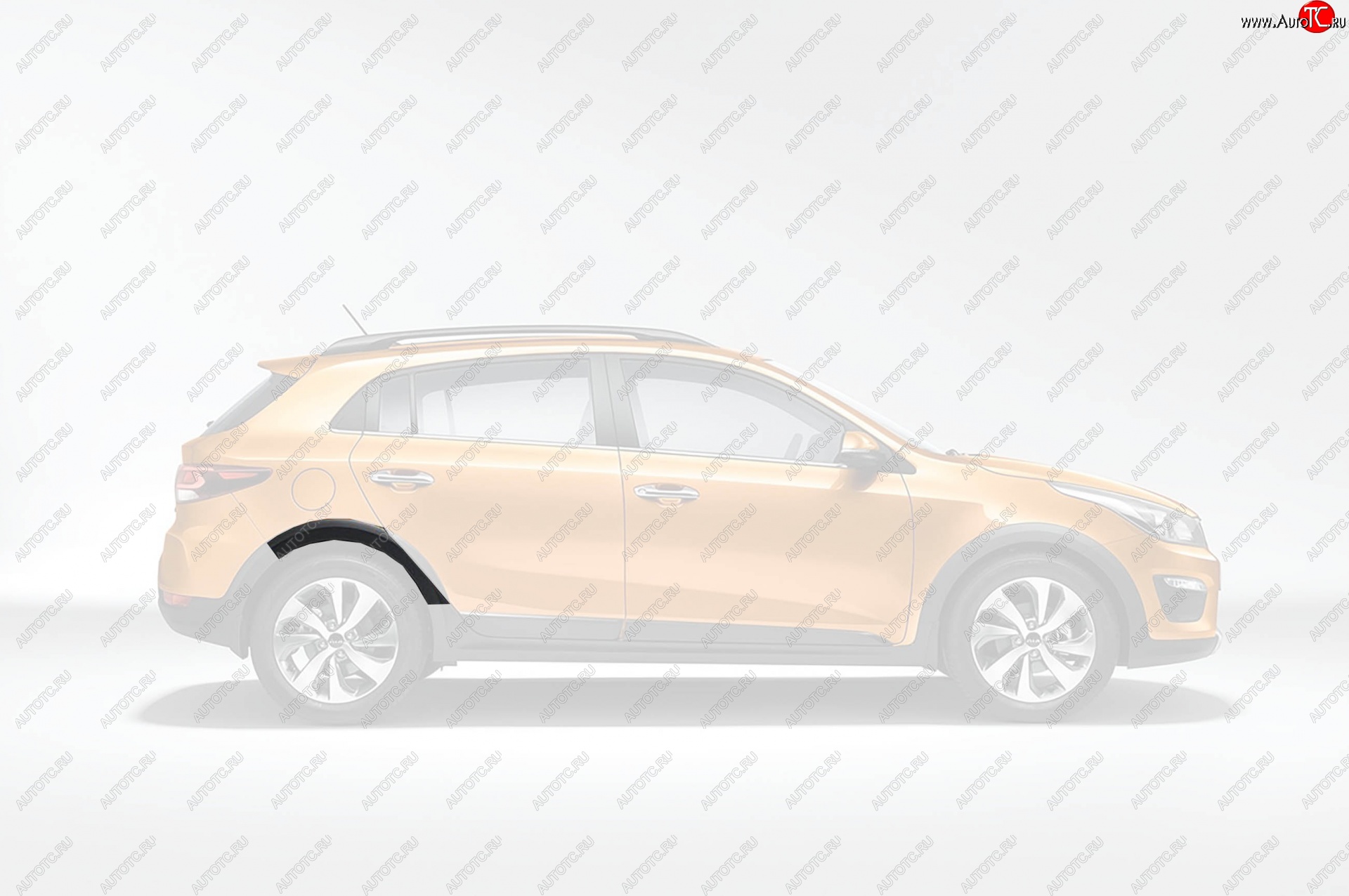 2 289 р. Задняя правая накладка на колёсную арку Оригинал KIA Rio X-line (2017-2021)  с доставкой в г. Вологда