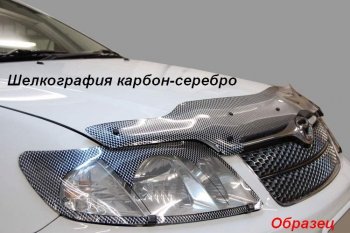 1 999 р. Дефлектор капота CA-Plastic  KIA Rio  X-line (2017-2021) (Classic черный, Без надписи)  с доставкой в г. Вологда. Увеличить фотографию 9
