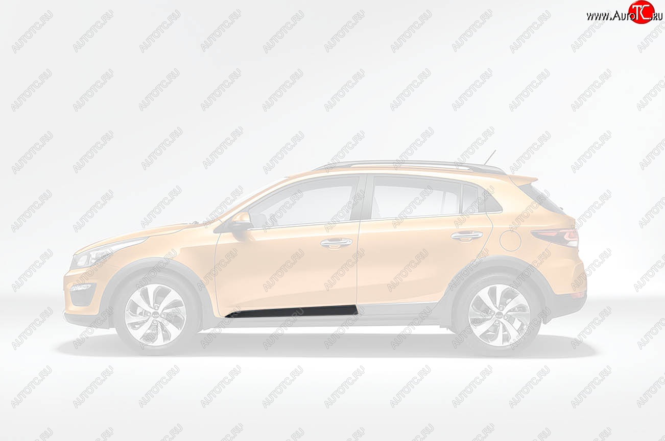 2 489 р. Молдинг левый на переднюю дверь Оригинал KIA Rio X-line (2017-2021)  с доставкой в г. Вологда