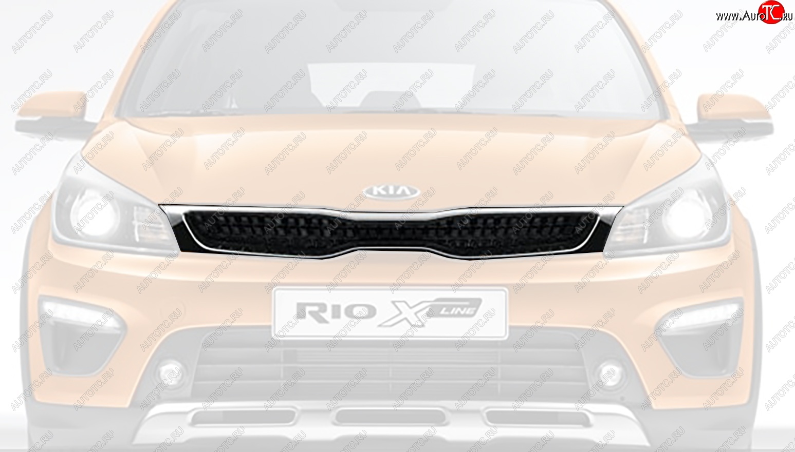 13 549 р. Решётка радиатора Оригинал KIA Rio X-line (2017-2021)  с доставкой в г. Вологда