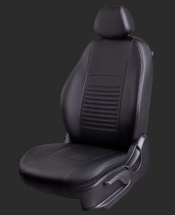 Чехлы для сидений Lord Autofashion Турин (экокожа, спинка 60/40, 3 Г-образных подголовника) KIA Rio 4 FB дорестайлинг седан (2016-2020)