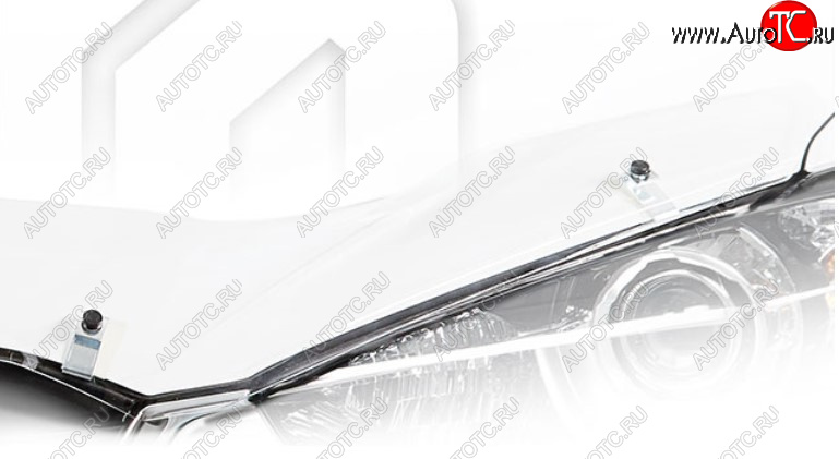 1 999 р. Дефлектор капота на CA-Plastic  KIA Rio  X (2020-2025) рестайлинг (Classic прозрачный, Без надписи)  с доставкой в г. Вологда