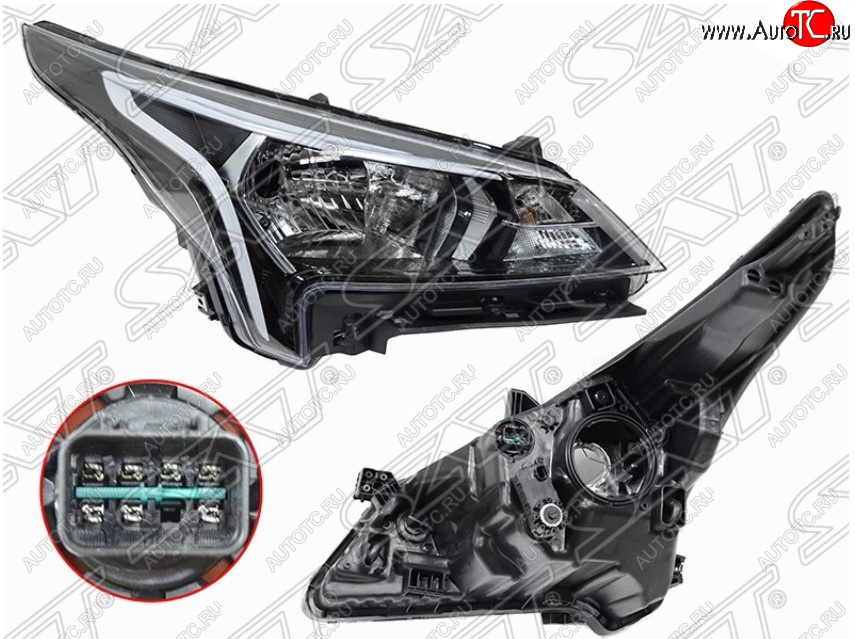 5 199 р. Правая передняя фара SAT KIA Rio X рестайлинг (2020-2025)  с доставкой в г. Вологда
