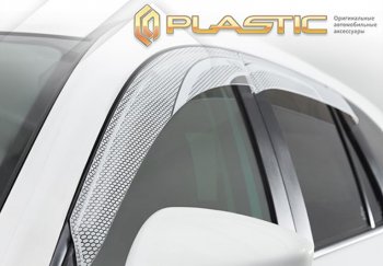 2 199 р. Дефлектора окон CA-Plastic  KIA Rio  X (2020-2025) рестайлинг (Серия Art белая, Без хром молдинга)  с доставкой в г. Вологда. Увеличить фотографию 2