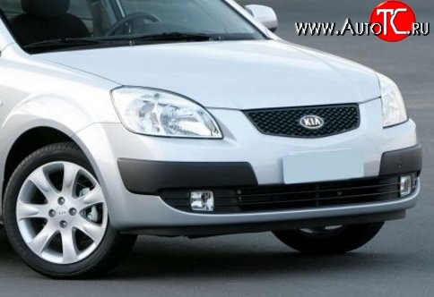 1 699 р. Передний бампер Стандартный KIA Rio 2 JB дорестайлинг, хэтчбэк 5 дв. (2005-2009) (Неокрашенный)  с доставкой в г. Вологда