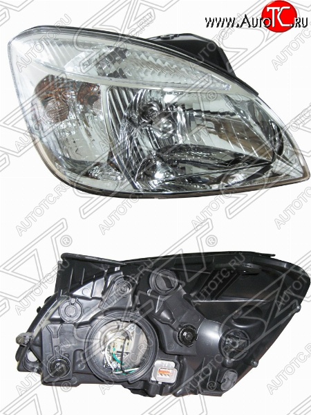 3 499 р. Правая передняя фара SAT KIA Rio 2 JB дорестайлинг седан (2005-2009)  с доставкой в г. Вологда