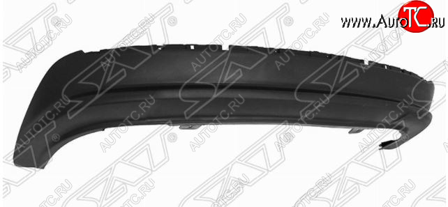 1 099 р. Накладка заднего бампера SAT SAT (нижняя часть, под молдинг) KIA Rio 3 QB рестайлинг седан (2015-2017)  с доставкой в г. Вологда