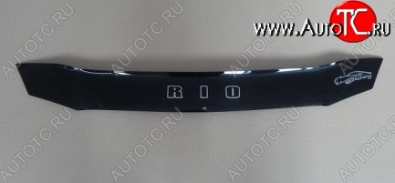 999 р. Дефлектор капота Russtal (короткий) KIA Rio 2 JB дорестайлинг седан (2005-2009)  с доставкой в г. Вологда