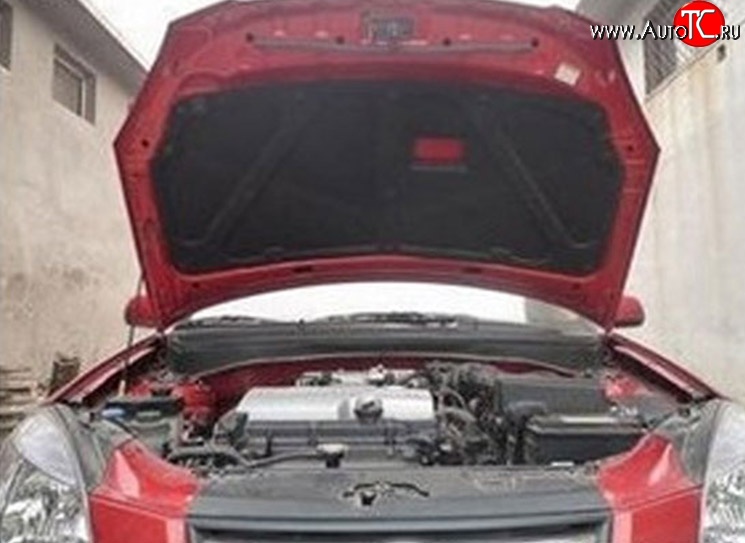 1 949 р. Отделка капота M-VRS  KIA Rio ( 2 JB,  4 FB) (2005-2025) дорестайлинг седан, дорестайлинг, хэтчбэк 5 дв., рестайлинг, хэтчбэк 5 дв., рестайлинг седан  с доставкой в г. Вологда