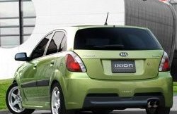 9 549 р. Пороги накладки Ixion KIA Rio 2 JB дорестайлинг седан (2005-2009) (Неокрашенные)  с доставкой в г. Вологда. Увеличить фотографию 2