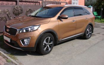 2 259 р. Дефлектора окон SIM KIA Sorento UM/Prime дорестайлинг (2014-2018)  с доставкой в г. Вологда. Увеличить фотографию 2