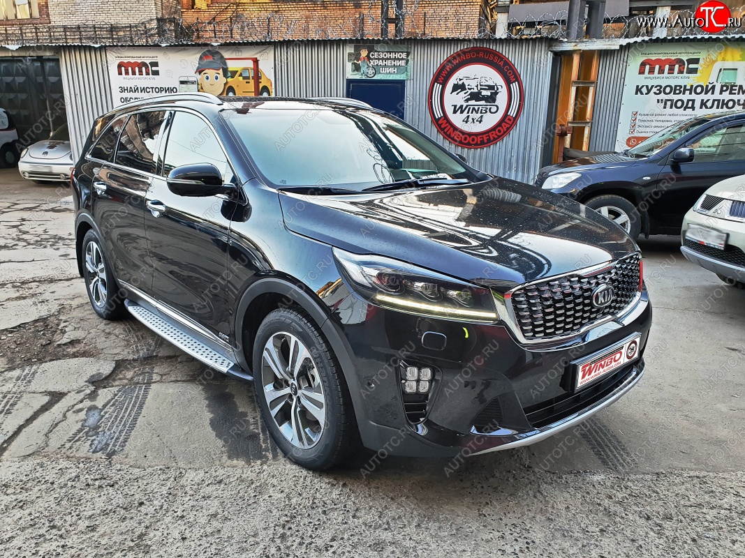 12 999 р. Подножки боковые WINBO KIA Sorento UM/Prime рестайлинг (2018-2020)  с доставкой в г. Вологда