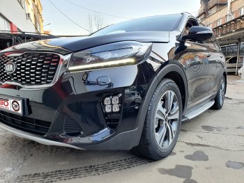 12 999 р. Подножки боковые WINBO KIA Sorento UM/Prime рестайлинг (2018-2020)  с доставкой в г. Вологда. Увеличить фотографию 3