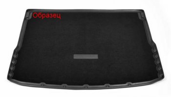 Комбинированый коврик с повышенной износостойкостью в багажник Unidec (полиуретан, текстиль, 5 мест) KIA Sorento UM/Prime рестайлинг (2018-2020) (Черный)