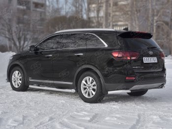 15 799 р. Защита заднего бампера (Ø63 мм уголки, нержавейка) SLITKOFF KIA Sorento UM/Prime рестайлинг (2018-2020)  с доставкой в г. Вологда. Увеличить фотографию 2