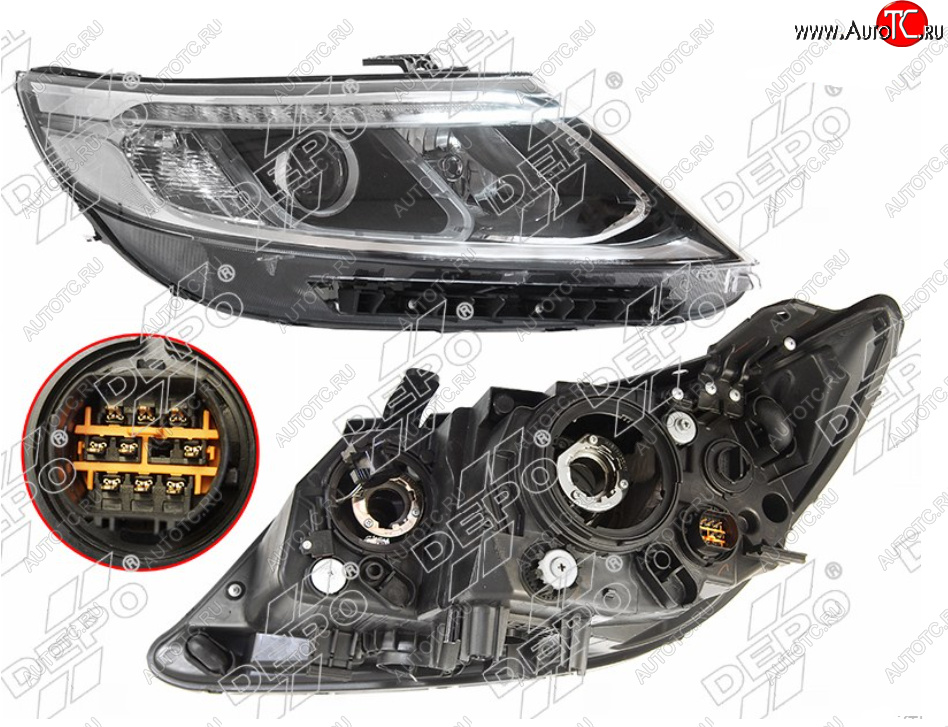 36 999 р. Правая фара (галоген, ДХО, под корректор) DEPO KIA Sorento XM рестайлинг (2012-2015)  с доставкой в г. Вологда