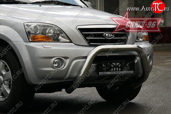 17 369 р. Защита переднего бампера Souz-96 (d76) KIA Sorento BL рестайлинг (2006-2010)  с доставкой в г. Вологда